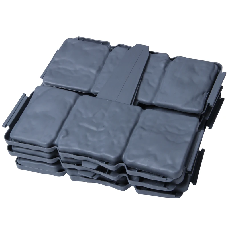 12 шт серый сад забор окантовка мощеный камень эффект пластиковый газон растения