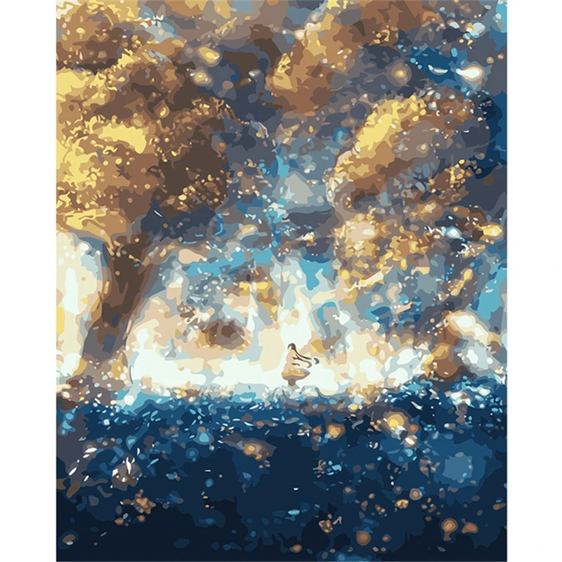 Картины сказочного мира по номерам DIY Раскрашивание маслом льняное Рисование