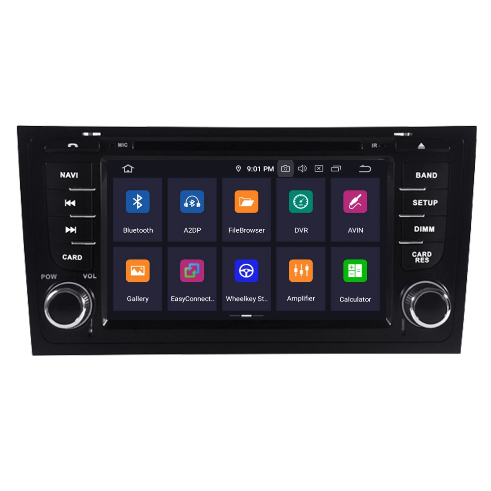 RoverOne Android 9,0 Автомобильная Мультимедийная система для Audi A6 C5 S6 RS6 Радио Стерео DVD gps навигация медиа музыкальный плеер PhoneLink
