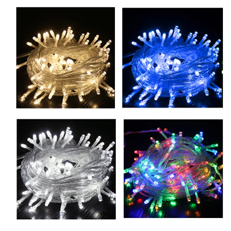 10 м 100 светодиодный ная гирлянда рождественские украшения сказочные огни