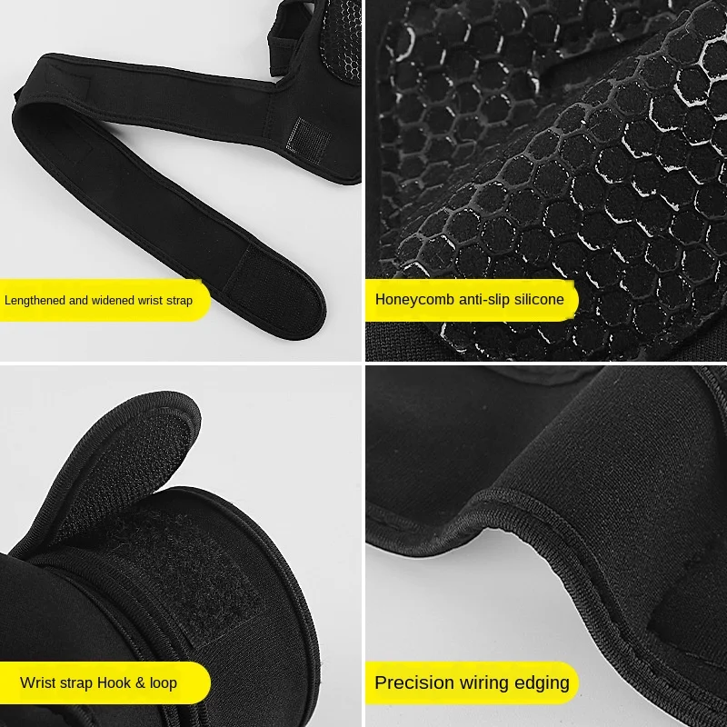 

1 Pair -slip Sports Gym Fitness Gloves Shockproof Weight Lifting Training Glove Half Finger MTB Cycling Gloves for Men Women