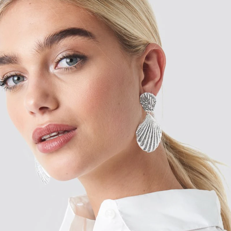 YMYW из цинкового сплава цинковый сплав модные серьги капли ракушки в стиле ретро с