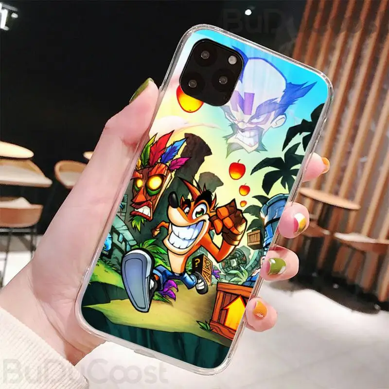 

Riccu Hot Game Crash Bandicoot Phone Case For iPhone 11 12 pro XS MAX 8 7 6 6S Plus X 5S SE 2020 XR cover