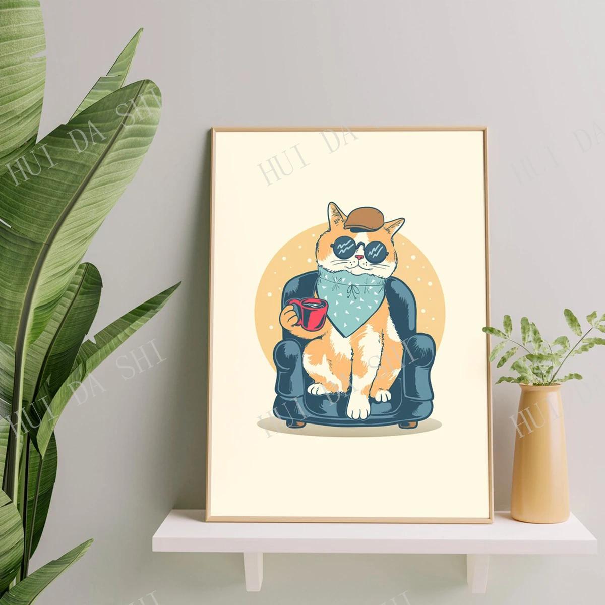 

Картина на стену с изображением кошки для печати на плакате или холсте в подарок, 02