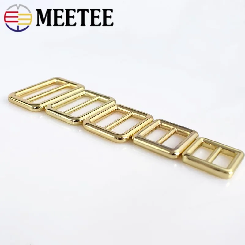 Meetee 4 шт. 15/20/25/32/38 мм металлическая сумка с регулировкой золотистого цвета пряжки