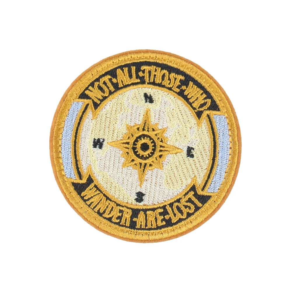 5 шт. компас не теряет патчи железные на Вышивка Аппликация Знак нашивки одежду