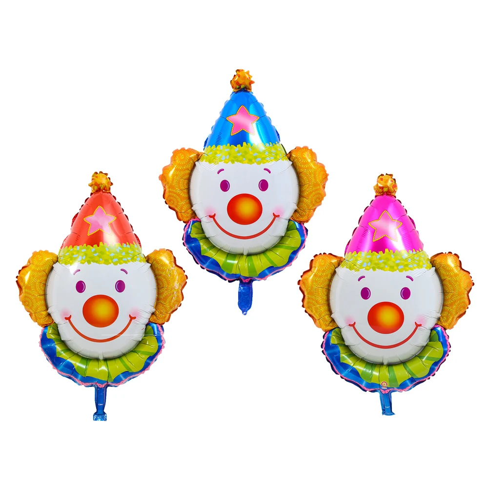 

Cartoon Clown Balloon Children's Toy Aluminum Foil Hydrogen Ball Birthday Party Festival Event Decoration Christmas Decoration