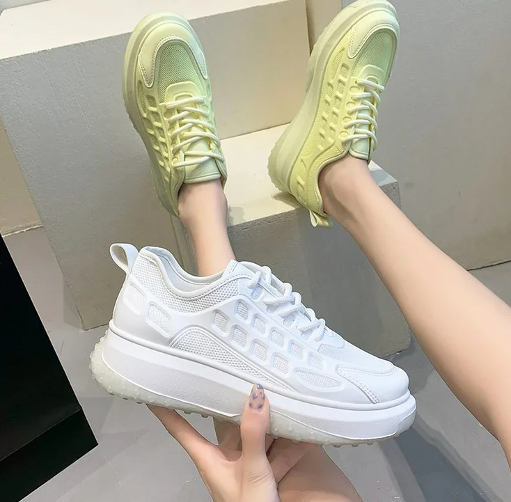 

Comfortable Hot Sale Women's Shoes Korean Platform Sneakers Ladies Breathable Fashion Spring Vulcanize Shoes