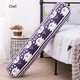 Owl Плюшевая цилиндрическая подушка, Мультяшные животные, мягкая круглая подушка для сна, для взрослых, детей, ноги, поясничная Подушка, фламинго, 3 размера - Цвет: Owl