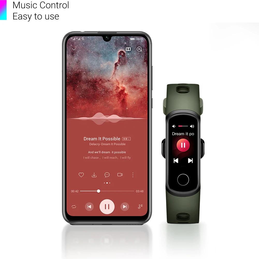 Смарт часы Huawei Honor Band 5i умные с пульсометром и управлением музыкой новые usb