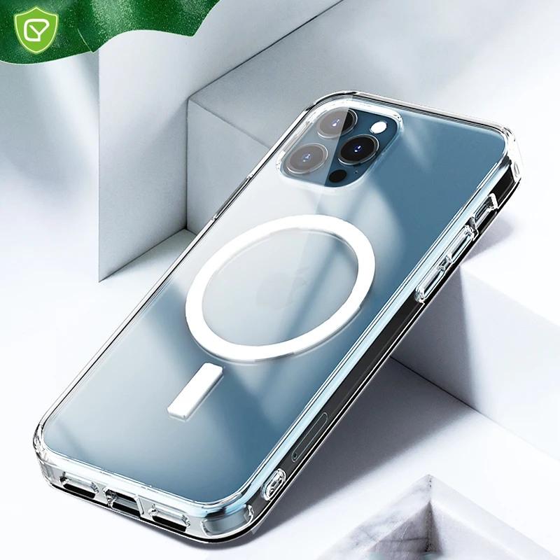 

Original Magnectic Case for iPhone 11 12 Pro Max 12 mini Case For Magsafe Wireless Charging Shockproof Protection TPU Case