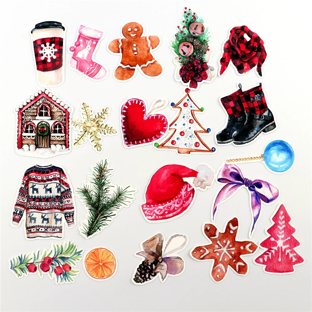 Kawaii журнал тема акварель наклейка рождественские наклейки волшебный Хэллоуин