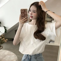 cheap wholesale 2021 spring summer autumn new fashion casual woman t shirt lady beautiful nice women tops female fy0238