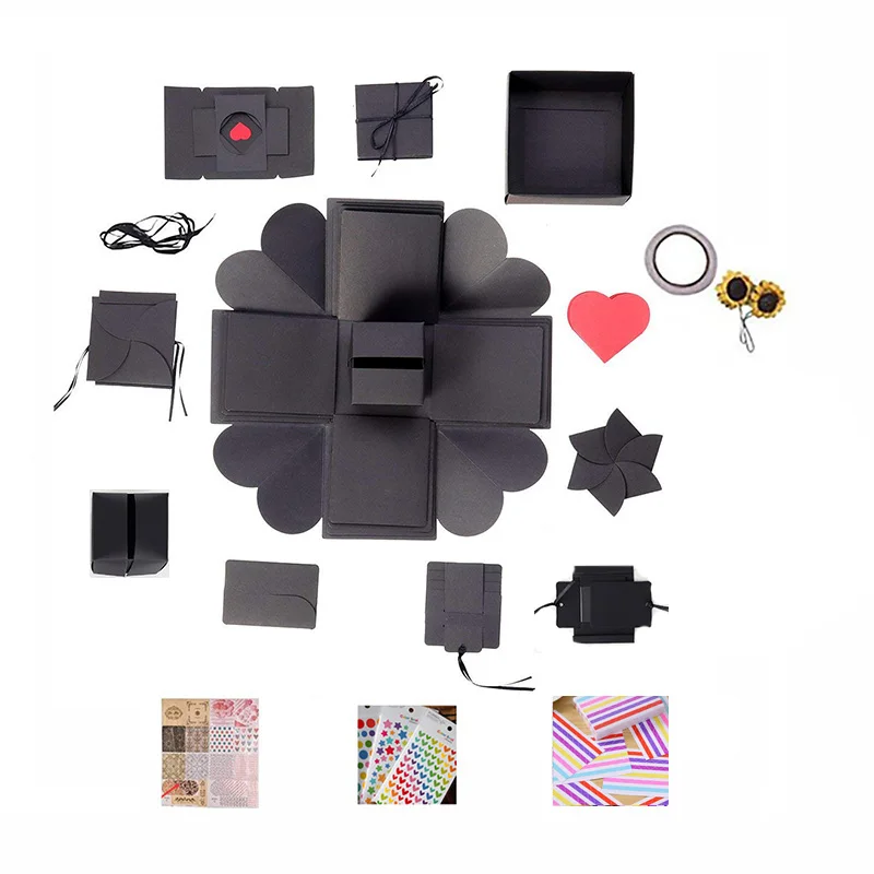 Оригинальная Подарочная коробка HOONAO для свадебного сюрприза сделай сам фото