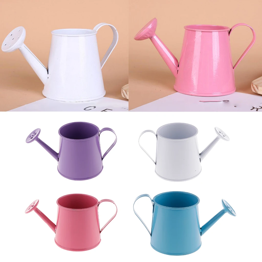 4 шт креативные мини металлический Железный Лейка садовый цветочный горшок