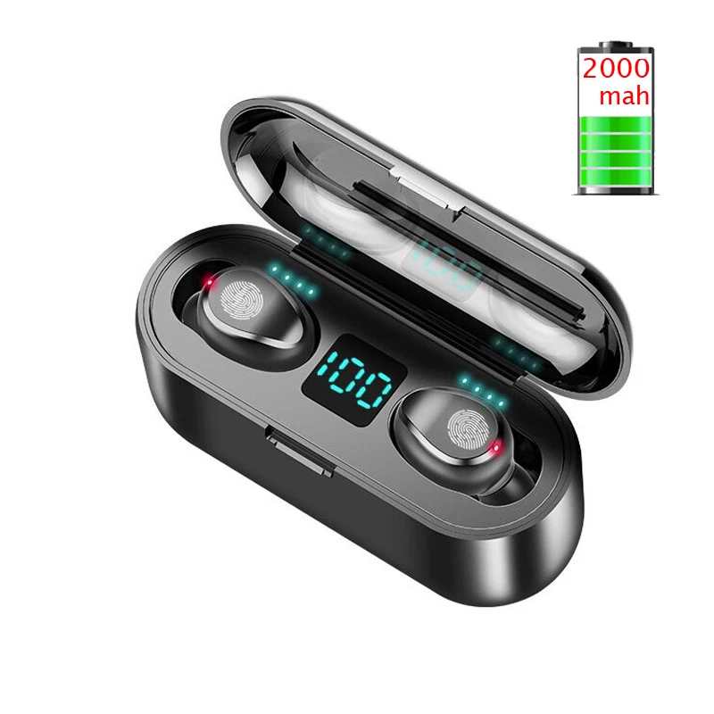Беспроводные наушники Bluetooth наушники для huawei Honor 20 9X Pro 8X Max 10 Lite 9 8 8A 8C подставка для микрофона гарнитура Eaarbuds power Bank - Цвет: Display Touch