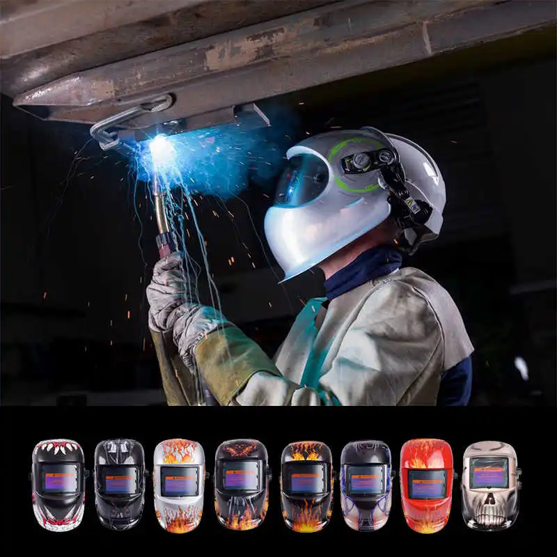 

Solar Welding Mask Skull Auto Darkening Electric Helmet Welding Lens for Welding Machine Electroplating Protect Mask Sparkproof