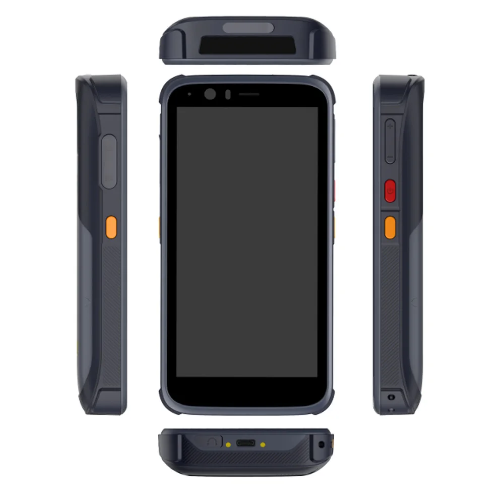 2020 original U5 Android 9.0 Barcode Scanner 1D 2D 4G lte Mobile PDA Computer Fingerprint Reader Code POS Terminal HF UHF RFID