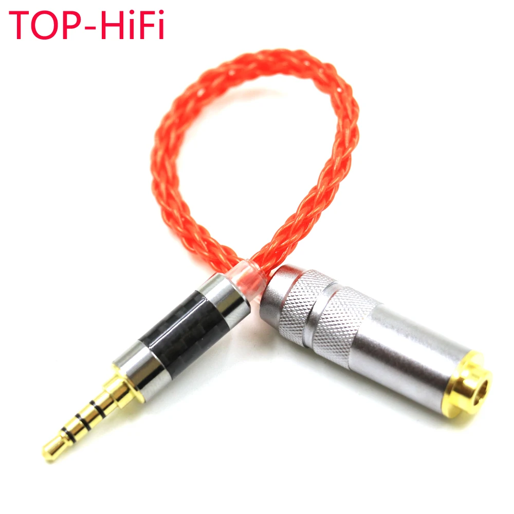 Топ-Hi-Fi UP-OCC с серебряным покрытием 3 5 до 4 кабель мм TRRS сбалансированный штекер