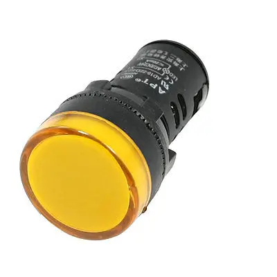 Пластиковый оранжевый светодиодный индикатор питания сигнальная лампа DC 24V