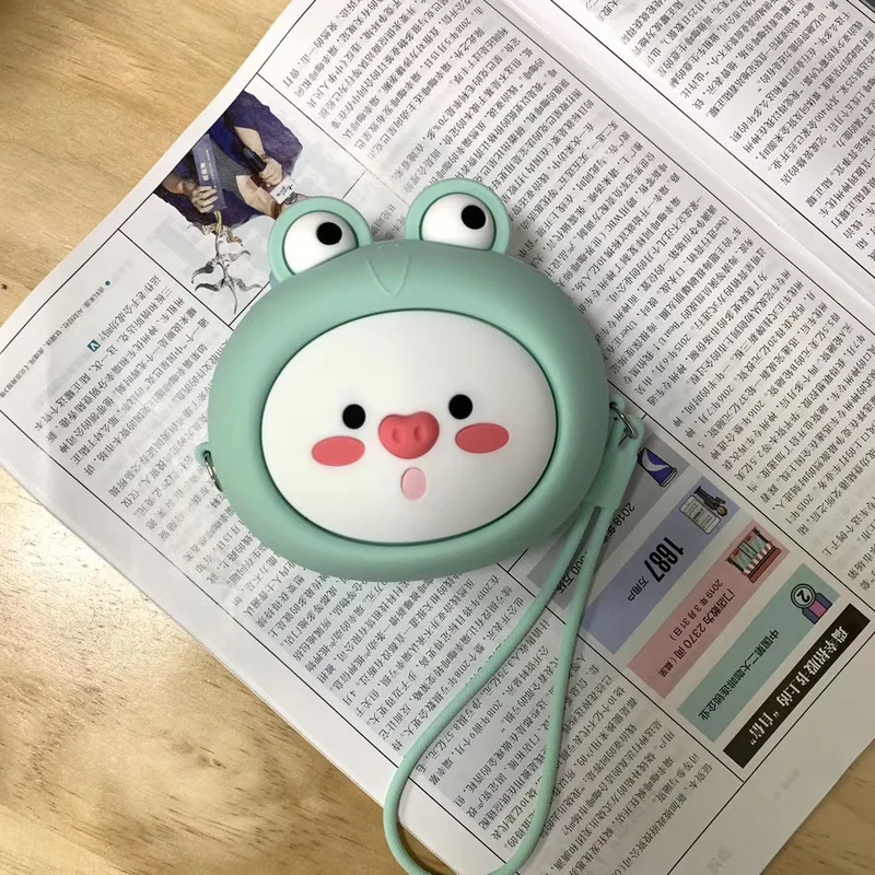 Кошелек для монет девочек силиконовый мини чехол Airpods s мультяшная сумка