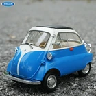 Статическая модель автомобиля WELLY 1:18 BMW Isetta, модель спортивного автомобиля из сплава, декоративные поделки, коллекционные игрушечные инструменты в подарок