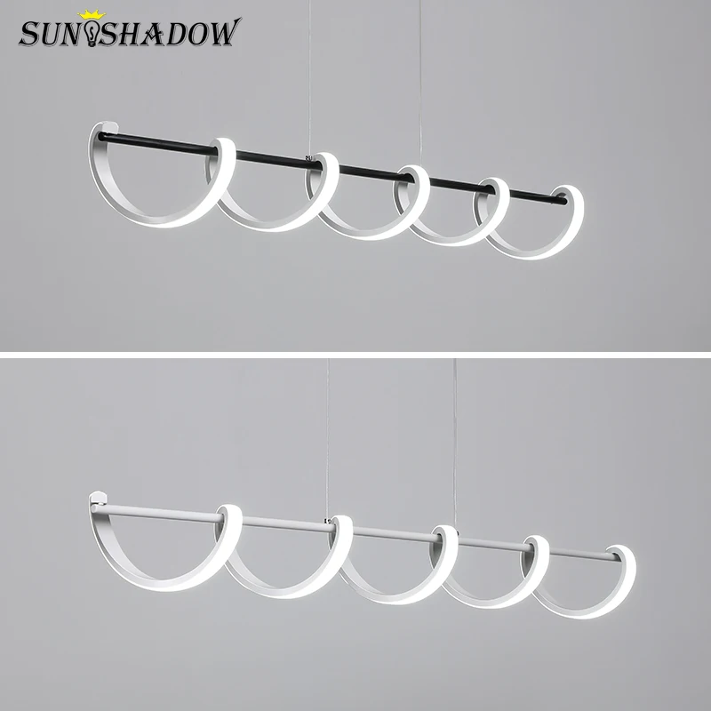 Современный светодиодный подвесной светильник белый металлический Потолочный