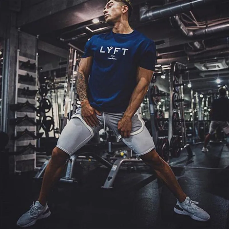 Высококачественные мужские спортивные шорты для бега фитнеса гоночные