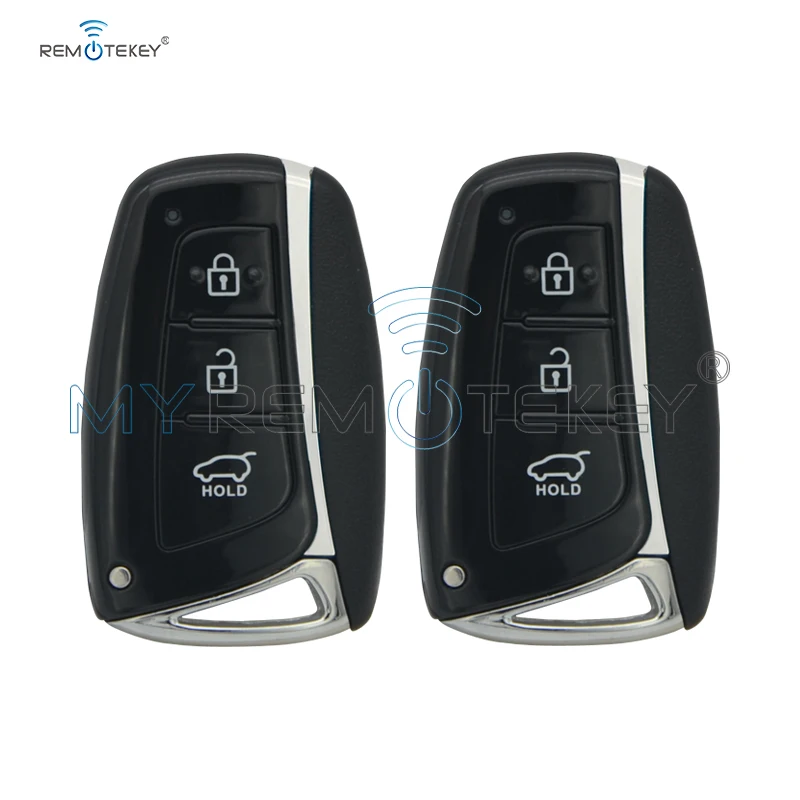 Электронный чип Remtekey 2 шт. 3 кнопки 433 МГц ID46 7952 для Hyundai Santa Fe IX45 2013 2014 новый стиль