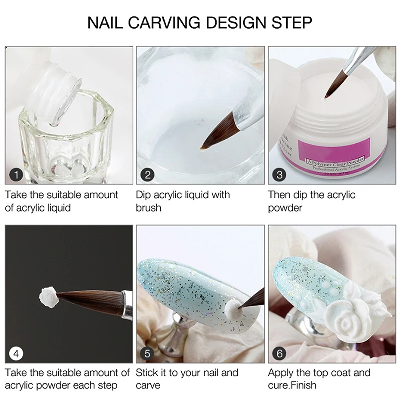 

Crystal Nail Set 24 Colors Glitter Extended Nail Glitter Carved Pollen Novice Nail Art Beginners Home Practice TO
