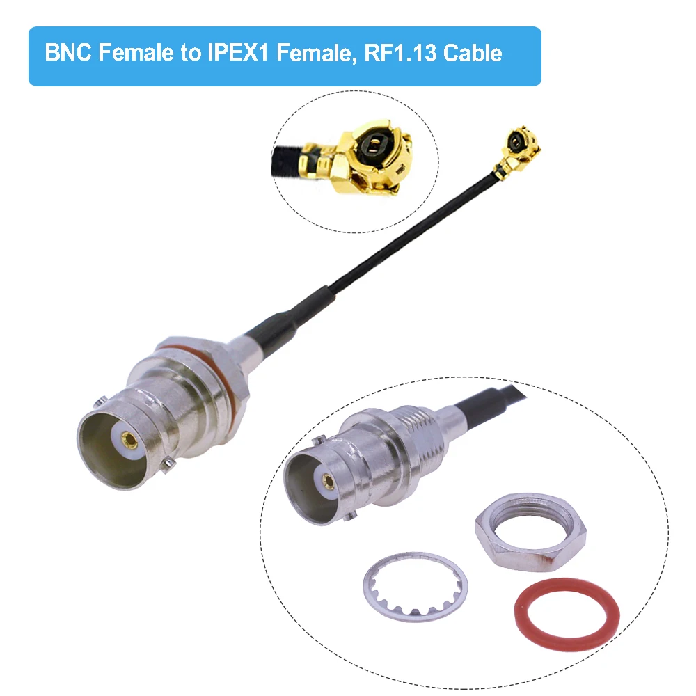 Водонепроницаемый BNC-разъем мама к u.FL IPX IPEX1 женский Pigtail RF113 кабель мини PCI Wi-Fi WLAN