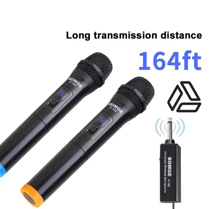 Bluetooth-compatible Handheld Microphone Wireless Karaoke Double Speaker Condenser Mic Player Singing For IOS Android Smart TV |