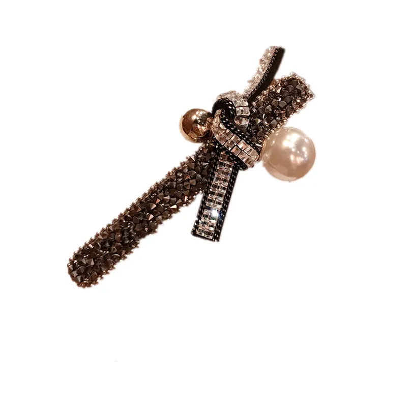 

1PC 2020 NEW Luxury Women's Rhinestone Hair Clips Elegant Girls Alloy Pearl Hairpin Princess Hair Accessories HeadWear