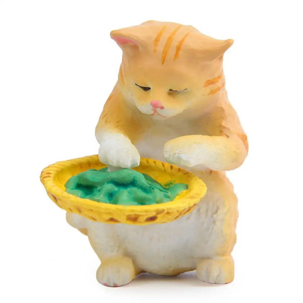 

Японская модель кошки, реалистичная модель «сделай сам», микроландшафтная модель, Ландшафтная кукла, украшения для стола, Декор