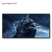 professional artist pure hand painted wrath of the lich king oil painting on canvas unique wall art king of lich oil painting