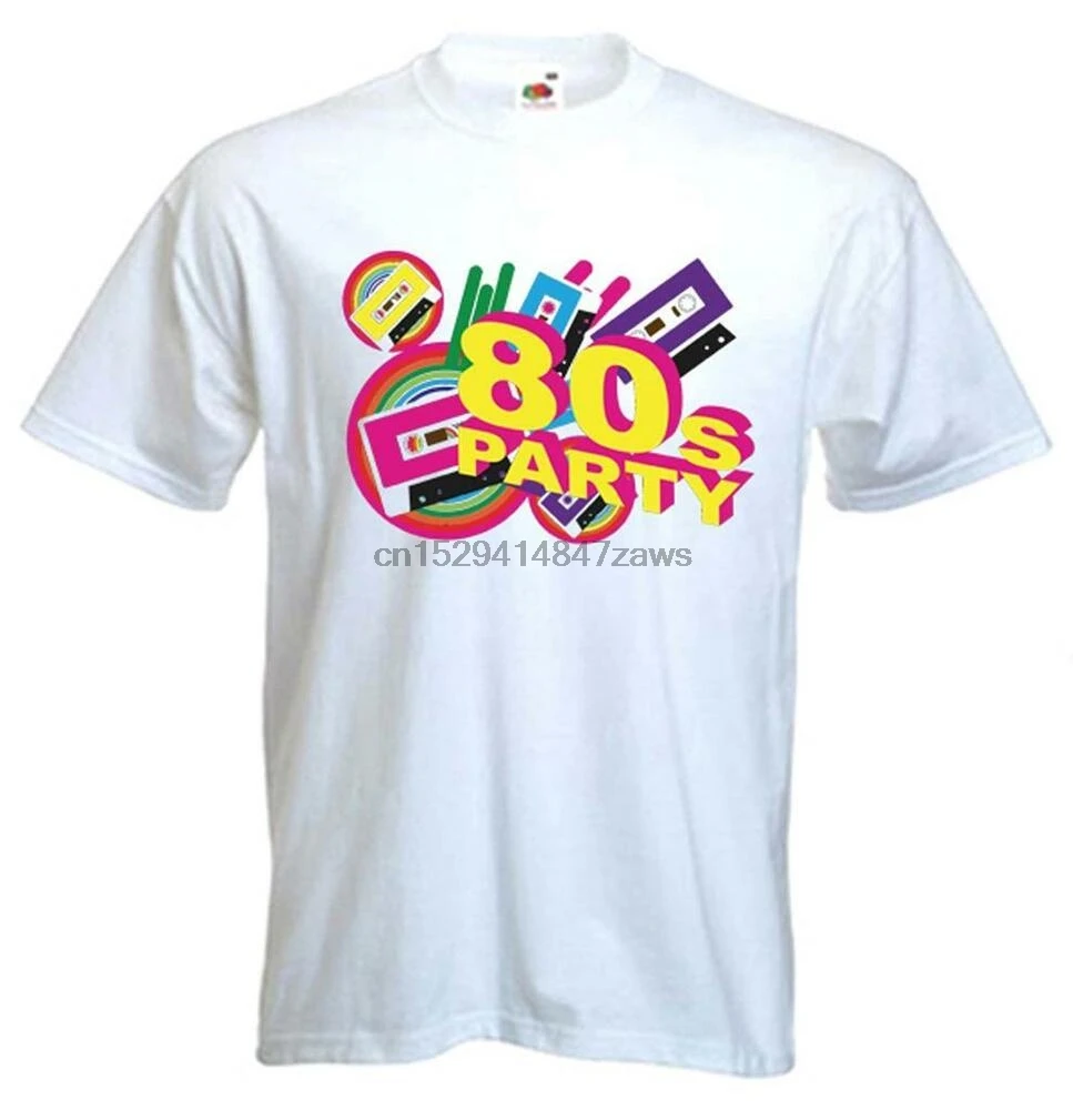 Вечерние футболки 80S 80 е 1980 Нарядные платья Маленькие размеры XXXL|Мужские