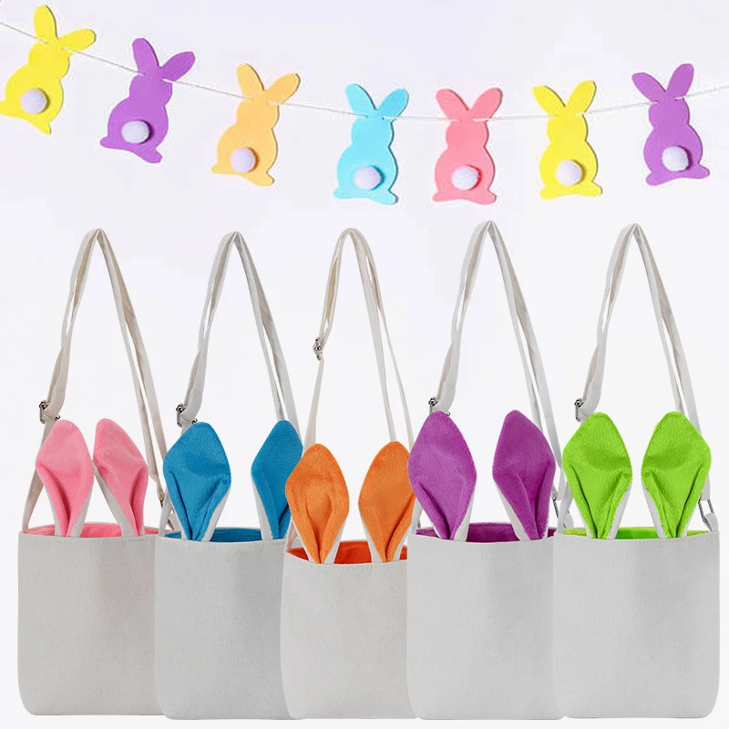 51 стиль пасхальное ведро холщовое хлопковое искусство с пушистыми хвостами