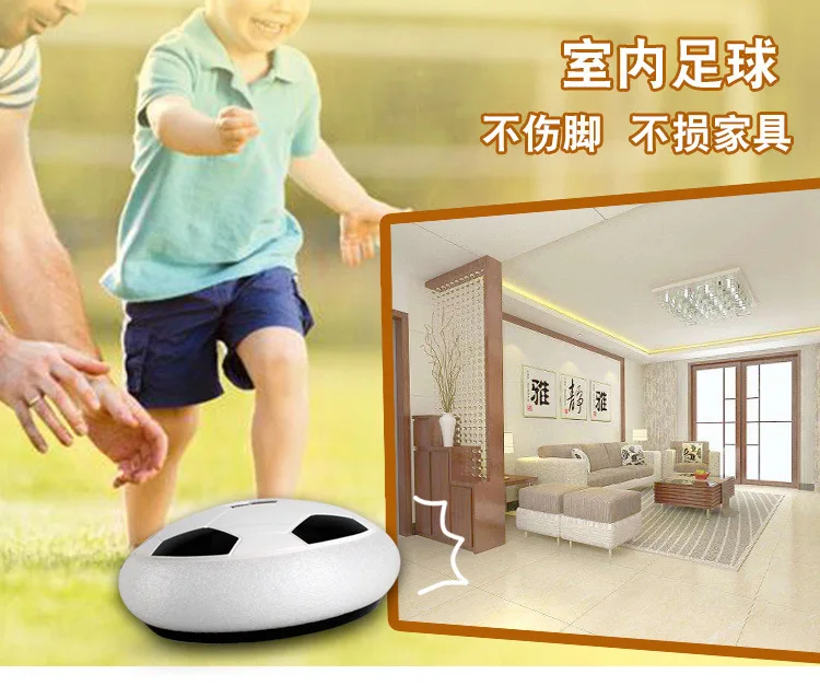 

Kids Levitate Suspending Soccer Ball Air Cushion Floating Foam Football with LED Light Gliding Toys Soccer Toys Kids Gifts
