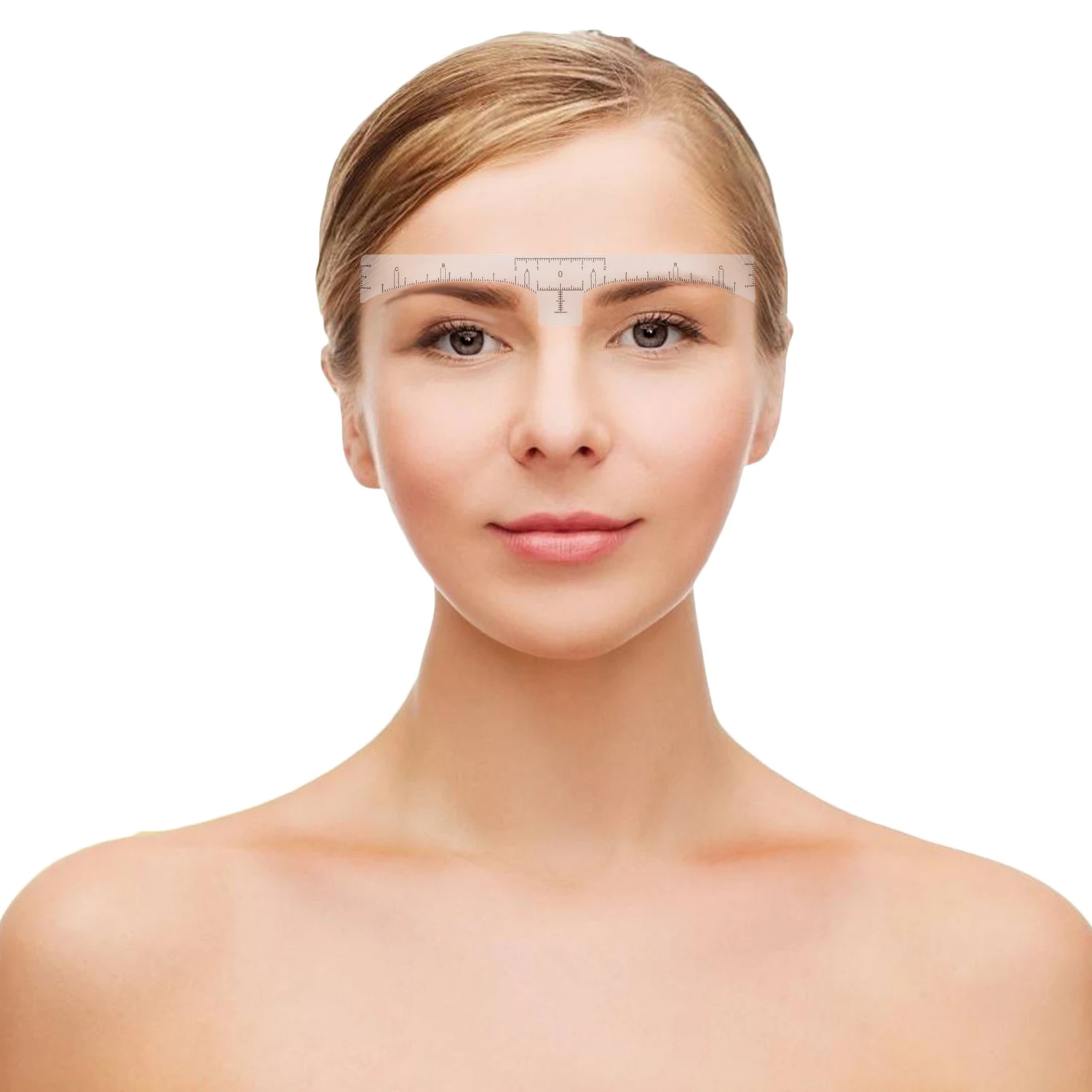 50 шт. одноразовая линейка для бровей клейкая лента трафареты моделирования