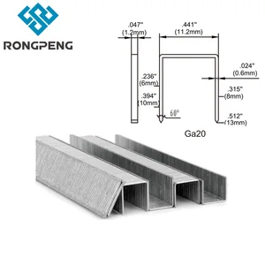 Стандартный Калибр RONGPENG, 18 или 20 скоб, корончатые гвозди для воздушного фриктора