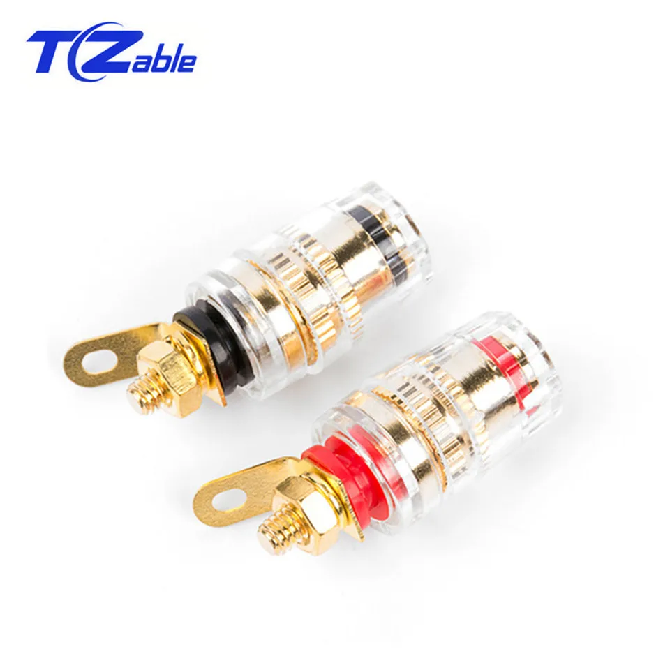 2x разъем типа банан 4 мм позолоченный переплет пост кабель Разъем для подключения