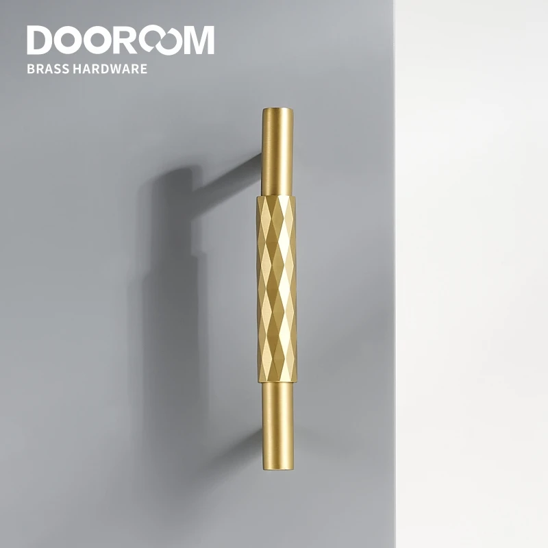 Dooroom латунные мебельные ручки современный итальянский стиль молотком тянет Т-бар