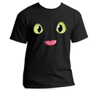 Хиккинг Беззубик хвост плавник Ночная фурия Как приручить дракона Пара Одежда для мужчин и мужчин с o-образным вырезом хлопок короткий рукав Футболка MJ