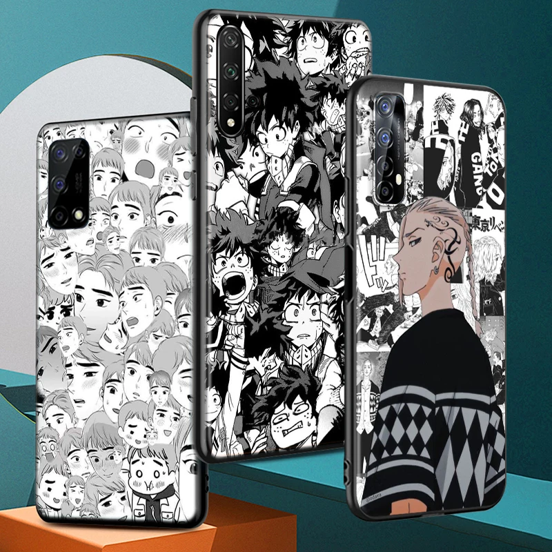 hot japan popular anime for oppo realme v15 x5 x3 x50 x7 x2 c17 c11 c3 c2 7 7i 6 6s 6i 5 3 2 pro soft black phone case free global shipping