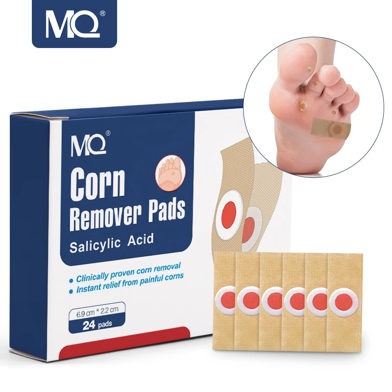 

MQ 24 Pcs Foot Corn Remover Corn Callus Remover Patch Feet Care Medical Plaster Efficient Quickly Removal Corns