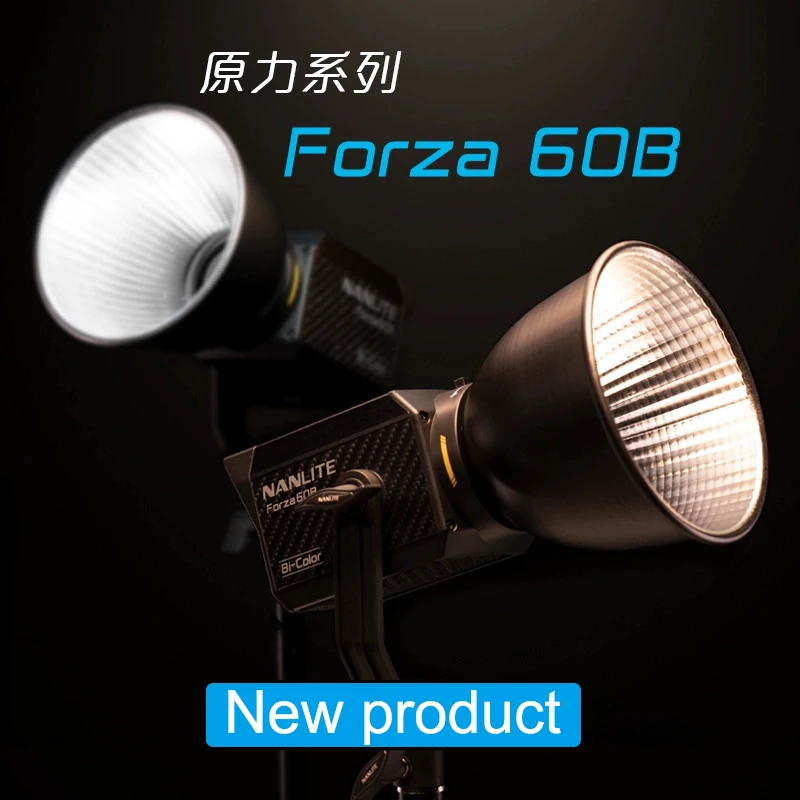 

Nanlite Nanguang Forza 60 60B Photography lighting 60w LED Light 2700K-6200K Outdoor COB Light Flash Strobe Light lamp Bi color