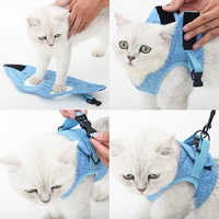 cat harness adjustable anti escape small cat vest wiring harness light breathable soft pet traction belt kitten walking jacket