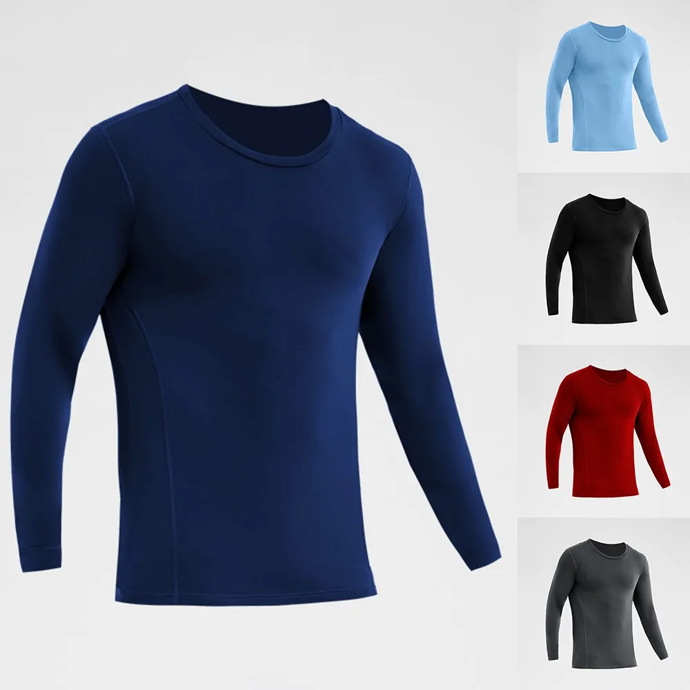 

Man Thermal Underwear Top Warm Men's Underwears T Shirt Male Comfortable Underwear Thickened Cold-Proof Inner Slim Clothes Tight