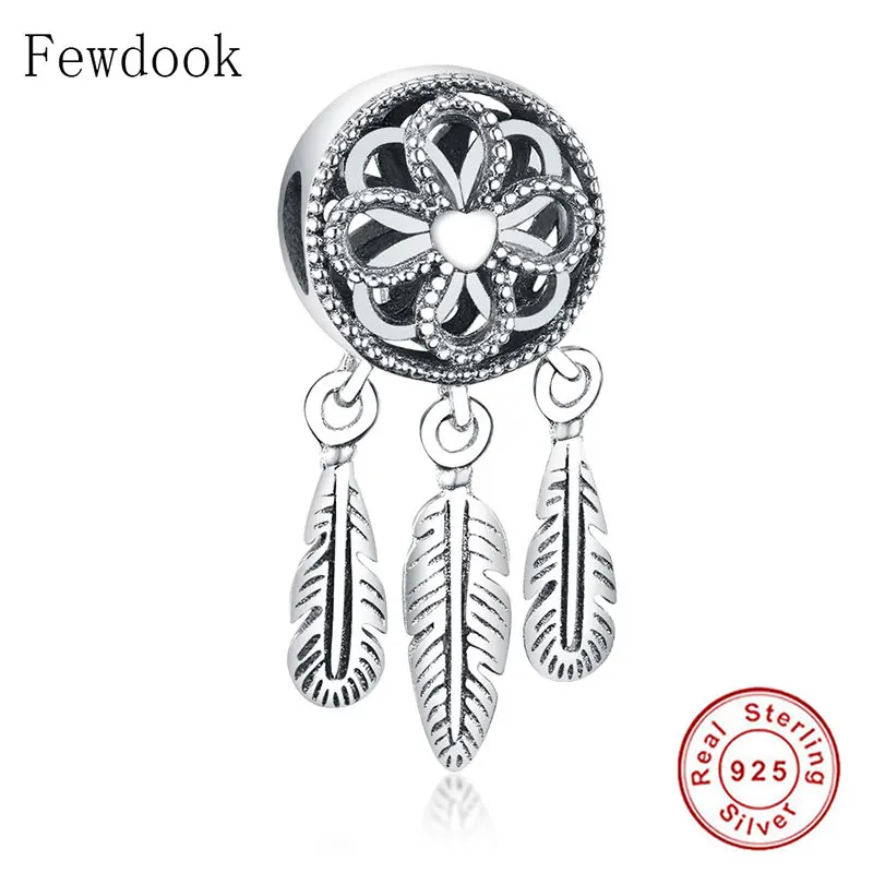 Бусина Шарм Ловец снов из серебра 925 пробы под розовое золото|Бусины| |