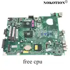 Материнская плата NOKOTION MBEDU06001 DA0ZR6MB6E0 для ноутбука ACER EXTENSA 5235 5635, основная плата GL40 DDR3, свободный процессор
